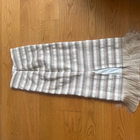 PatBO Beige and White Striped crochet top and skirt set - Picture 6 of 8